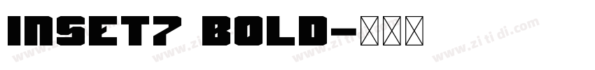 Inset7 Bold字体转换